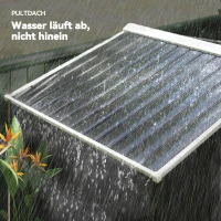 Outsunny Gereedschapschuur Tuinschuur Metaal kolengrijs(m-7)