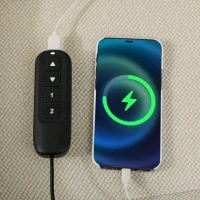 HOMCOM Sillón Relax Reclinable Eléctrico con Calor Lumbar Masaje Vibración Motor Silencioso Función de Memoria Crema(m-9)