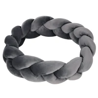 PawHut Haustierbett inkl. Kissen, Katzenbett, Hundekorb, waschbar, 55 cm x 55 cm x 14 cm, Grau(m-8)