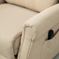 HOMCOM 45° Lifting Riser and Recliner Armchair  - Beige(m-9)