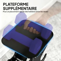 SPORTNOW Lot 3 haltères hexagonaux avec support, 2 x 1kg, 2 x 3kg, 2 x 5kg, poignées antidérapantes, fitness à domicile(m-7)