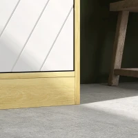 HOMCOM Coluna Casa de Banho com 2 Prateleiras Abertas Armário Alto para Casa de Banho 30x24x170 cm Madeira e Branco(m-9)