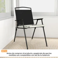 Outsunny Set Sitzkissen für Esszimmerstühle 46x42x7 cm 6 Stück mit waschbarem Bezug und Bändern, wasserabweisend und UV-beständig Creme(m-3)