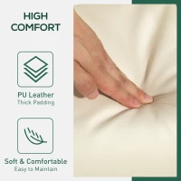 HOMCOM Fotel relaksacyjny z podnóżkiem, funkcja leżenia, schowek(m-6)