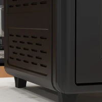 HOMCOM Mini Forno Elétrico 30L 1600W Mini Forno de Convecção com 7 Modos Temporizador e Temperatura Ajustável 43x39x39 cm Preto(m-9)