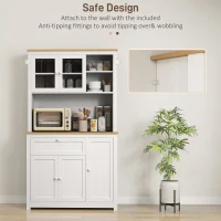 Szafka kuchenna, bufet, wielofunkcyjna, 2 otwarte półki, Biała(m-7)