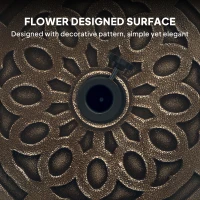 Outsunny Stojak na parasol betonowy, z kółkami, okrągły, brązowy(m-7)