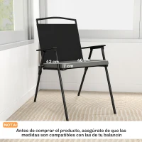 Outsunny Set Stuhlkissen für Esszimmerstühle 46x42x7 cm 6 Stück mit waschbarem Bezug und Bändern wasserabweisend UV-beständig Dunkelgrau(m-3)