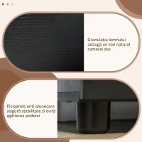 Vinsetto Dulap de Birou pentru Documente Multifuncțional cu Încuietoare, 2 Uși și Raft Interior, 80x40x80 cm, Negru(m-5)