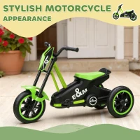 AIYAPLAY Kids Tricycle Baby Trike, Kids Trike with Pedal, 3 Wheel Toddler Balance Bike for Indoor Outdoor Use, Green(m-5)