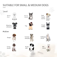 PawHut barrière voor honden 432 cm x 36 cm x 70 cm(m-4)