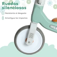AIYAPLAY Bicicleta sin Pedales para Niños de 12 a 36 Meses con Ruedas Silenciosas y Manillares con Giro Limitado a 60°, Verde(m-6)
