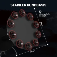 SPORTNOW Boxsack freistehend 135 cm Standboxsack 10 Saugnäpfen und Stoßdämpfer für Erwachsene Jugendliche(m-6)