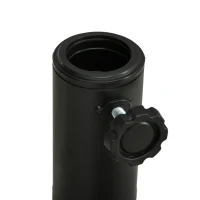 Outsunny Parasolvoet van beton 18 kg parasolhouder, ronde parasolhouder voor parasol 32/38/48mm zwart(m-8)