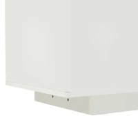 High-Gloss TV Entertainment Centre with App-Controlled LED Lighting, Modern TV Stand with Multi-Zone Storage, 180L x 40W x 45H cm, White(m-14)