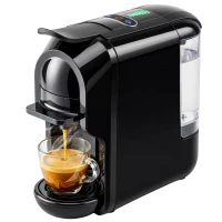 HOMCOM Pod Coffee Machine for Nespresso, Dolce Gusto Capsule & Ground Coffee, Small Semi Automatic Coffee Maker, 19 Bar, 0.6L(m-11)