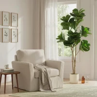 HOMCOM 180cm Artificial Fiddle Leaf Fig Tree - Green(m-7)