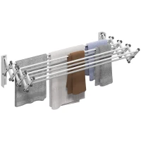 Rozkładany wieszak na pranie, 8 aluminiowych prętów(m-11)