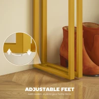 HOMCOM 100 cm Console Table with Faux Marble Top, Narrow Entryway Table with Anti-tipping Device, White(m-7)