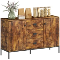 HOMCOM Modern Rustic Brown Sideboard(m-10)