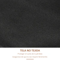 Outsunny Jardinera de Madera de 4 Niveles Jardinera Elevada Exterior con Orificios de Drenaje 80x45x142 cm Naranja(m-6)