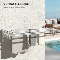 Rozkładany wieszak na pranie, 8 aluminiowych prętów(m-6)