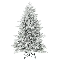HOMCOM 5ft Snow Flocked Artificial Christmas Tree(m-11)