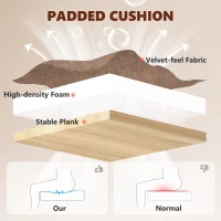 HOMCOM Office Chair with 6-Point Vibration Massage and Heat, Executive Computer Desk Chair with High Back, Reclining, Brown(m-6)