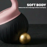 SPORTNOW Soft Kettlebell, 12kg Kettle Bell with Anti-Slip Grip for Home Gym Weight Lifting and Strength Training(m-4)