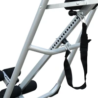 HOMCOM Foldable Gravity Inversion Table AB Exercise Bench Back Therapy Home Fitness Bench, Multi(m-9)