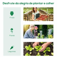 Outsunny Mini Estufa para Cultivo de Plantas com 4 Janelas Estrutura em Aço e Cobertura de PE Anti-UV 200x80x45 cm Verde(m-7)