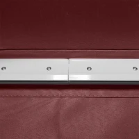 Outsunny Toldo Manual Retrátil 3,5x2,5 m com Ângulo Ajustável Manivela, Estrutura de Alumínio e Proteção UPF30+ Vinho Tinto(m-5)