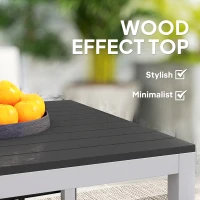 Stół ogrodowy aluminiowy 120x70 cm, odporny na warunki atmosferyczne(m-4)