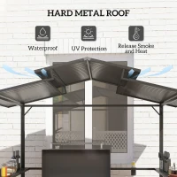 Pawilon grillowy 250x160x250 cm, wodoodporny, UV-ochrona(m-4)