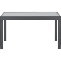 Table de jardin extensible rectangulaire 6 a 10 personnes - Structure aluminium - Plateau verre trempé - L 135-270 x H 75 x P 90(m-1)