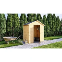 Abri de jardin en bois - Pin brut - 1,86 m² - Panneaux de 12 mm(m-1)