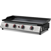 COOKING BOX Plancha gaz  CALI - 4 feux - 9,6 kW - 82x45x22 cm - Surface de cuisson en acier: 77x35 cm