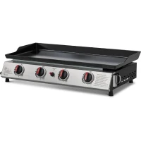 COOKING BOX Plancha gaz  CALI - 4 feux - 9,6 kW - 82x45x22 cm - Surface de cuisson en acier: 77x35 cm(m-1)