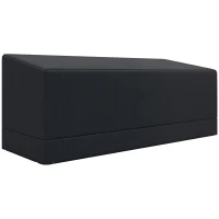 Outsunny Rectangular Patio Garden Furniture Cover Waterproof for 3 Seater Sofa Bistro Set, UV Resistant Protection 600D Oxford Fabric Rattan Lounge Clean Cover, 190 x 72 x 76cm, Black(m-10)