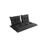 Kit palette classic - Matelas ardoise + 2 coussins dossier - JARDIN PRIVE(m-4)