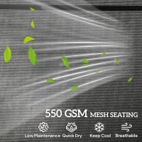 Outsunny Set of Two Reclining Sun Loungers - Black(m-5)