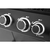 Barbecue a gaz - Paarl - 4 brûleurs - Surface de cuisson principal : 60 x 42 cm - Grille de maintien au chaud - Acier(m-5)