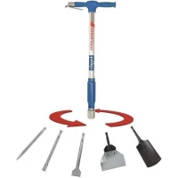 Beche pneumatique universelle 5-en-1 SCHEPPACH - AERO 2 SPADE - Fer forgé - Pression de travail 6,3 bars(m-1)