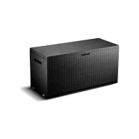 TOOD Malle / coffre de rangement en résine - 350 L - 120 x 52 x 60 cm - Gris anthracite(m-3)