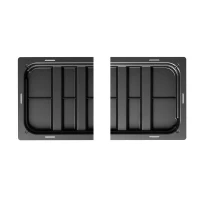 STEFANPLAST Bac a fleurs/Jardiniere NATURAL DELUXE avec treillis - 100 x 43 x H142 cm - 90 + 6,5 L dans la réserve - Anthracite(m-5)