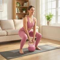 SPORTNOW Soft Kettlebell, 8kg Kettle Bell with Anti-Slip Grip for Home Gym Weight Lifting and Strength Training(m-9)