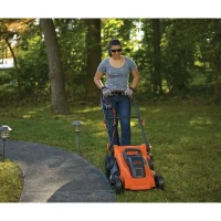 Tondeuse électrique filaire - BLACK+DECKER - LM2000-QS - 2000W - 48cm de coupe - Mulching, éjection latérale ou bac 50L(m-3)