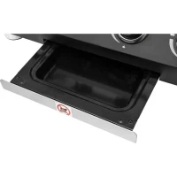 COOKING BOX Plancha a gaz PALMA - 4 feux - 10kW - 69x51x35 cm - Surface de cuisson: 62x35 cm - Noir(m-4)
