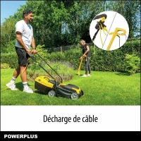 Tondeuse a gazon et Coupe-Bordure électrique - POWERPLUS - POWXG62205T- Tondeuse 1300 W & 32 mm Ø - Coupe-Bordures 250 W & 220 mm Ø(m-6)