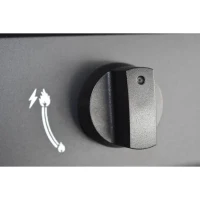 Barbecue a gaz - GRILL GARDEN - Noir - 3 brûleurs - Avec capot de protection - Allumage Piezo électrique(m-4)